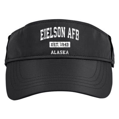 Eielson Afb Alaska Ak Vintage Sports Established Adult Drive Performance Visor