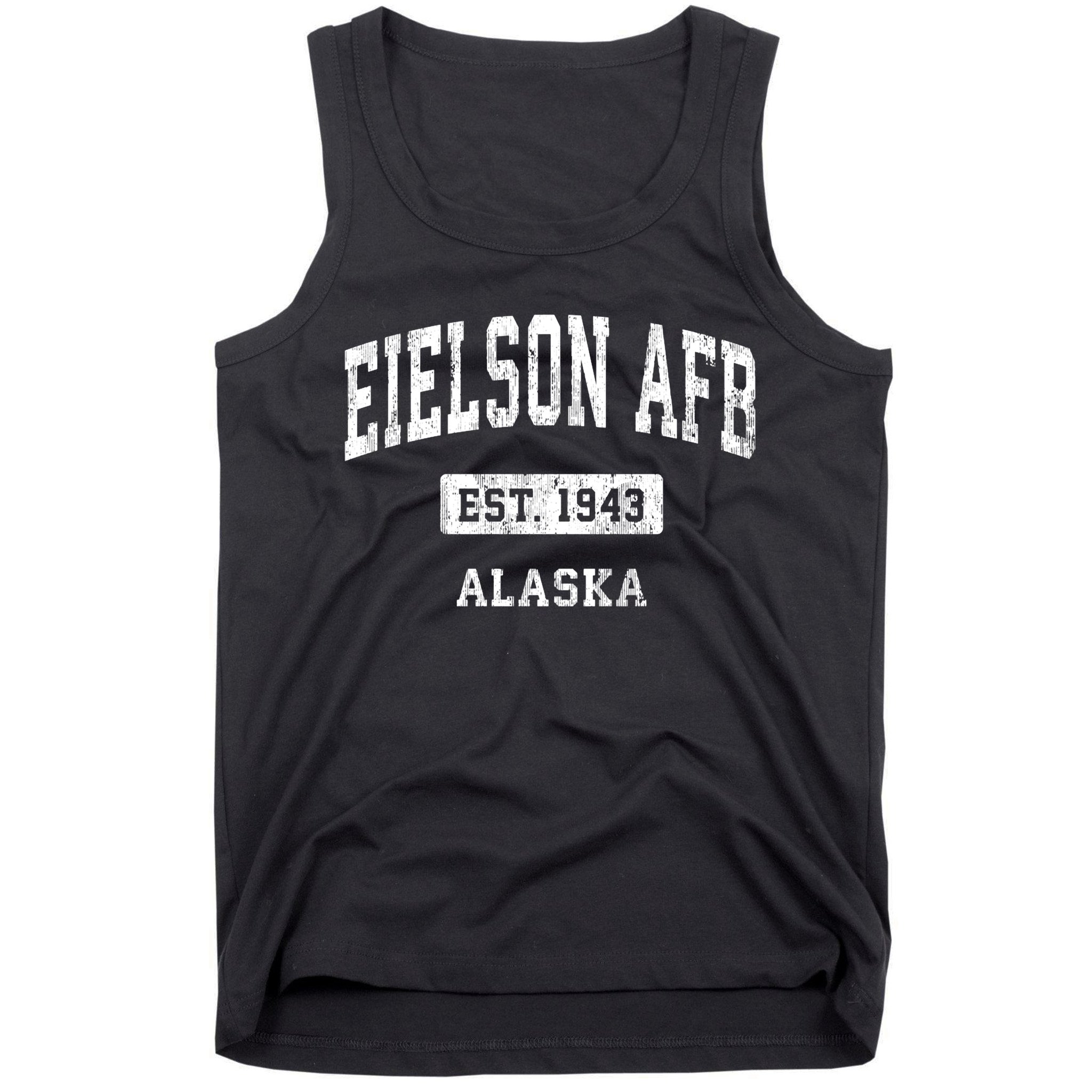 Eielson Afb Alaska Ak Vintage Sports Established Tank Top