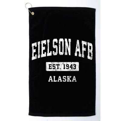 Eielson Afb Alaska Ak Vintage Sports Established Golf Towel