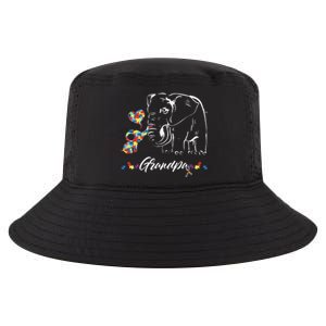 Elephant Autism Awareness Grandpa Autism Gift Cool Comfort Performance Bucket Hat