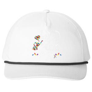 Elephant Autism Awareness Grandpa Autism Gift Snapback Five-Panel Rope Hat