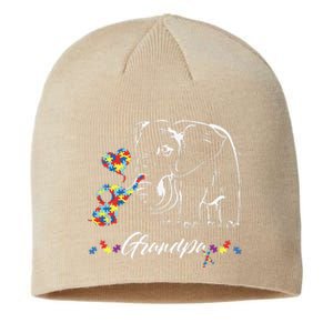 Elephant Autism Awareness Grandpa Autism Gift Sustainable Beanie