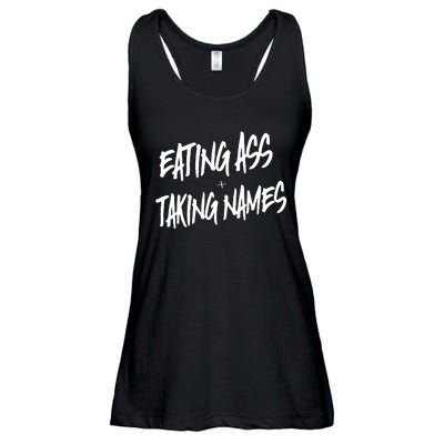 Eating Ass And Taking Names Premium Ladies Essential Flowy Tank