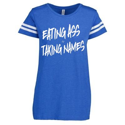 Eating Ass And Taking Names Premium Enza Ladies Jersey Football T-Shirt