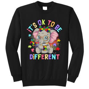 Elephant Autism Awareness ItS Ok To Be Different Sweatshirt