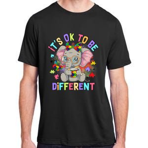 Elephant Autism Awareness ItS Ok To Be Different Adult ChromaSoft Performance T-Shirt