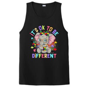 Elephant Autism Awareness ItS Ok To Be Different PosiCharge Competitor Tank