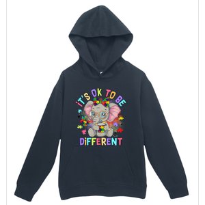 Elephant Autism Awareness ItS Ok To Be Different Urban Pullover Hoodie