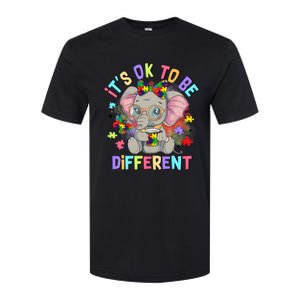 Elephant Autism Awareness ItS Ok To Be Different Softstyle CVC T-Shirt