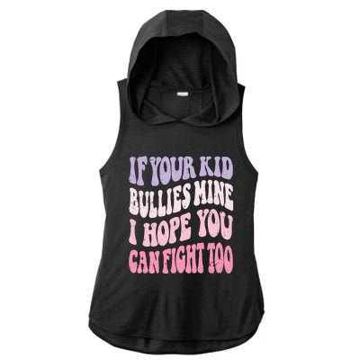 Empowering Against Bullies: Unleash Your Inner Strength Ladies PosiCharge Tri-Blend Wicking Draft Hoodie Tank