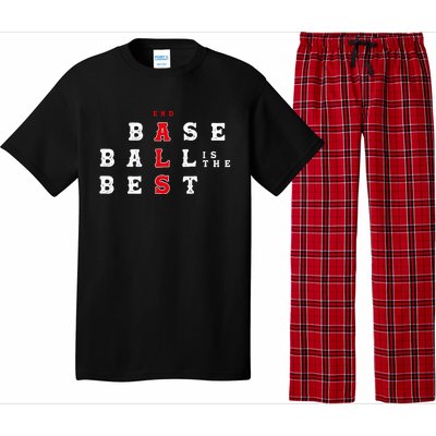 End Als Baseball Is The Best Baseball Lover Baseball Team Pajama Set