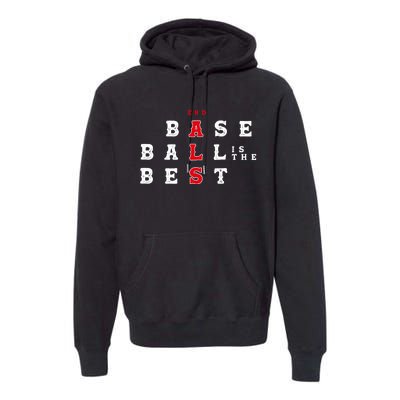 End Als Baseball Is The Best Baseball Lover Baseball Team Premium Hoodie