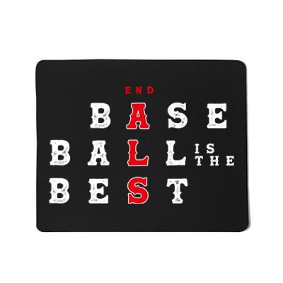 End Als Baseball Is The Best Baseball Lover Baseball Team Mousepad