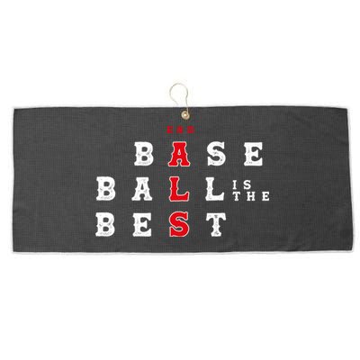 End Als Baseball Is The Best Baseball Lover Baseball Team Large Microfiber Waffle Golf Towel