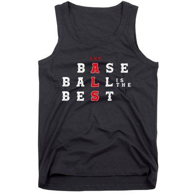 End Als Baseball Is The Best Baseball Lover Baseball Team Tank Top