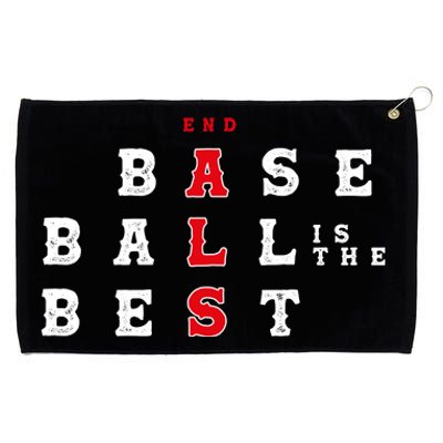 End Als Baseball Is The Best Baseball Lover Baseball Team Grommeted Golf Towel