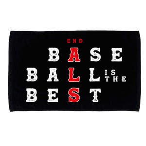 End Als Baseball Is The Best Baseball Lover Baseball Team Microfiber Hand Towel