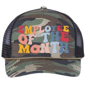 Employee Appreciation Best Employee Employee Of The Month Retro Rope Trucker Hat Cap