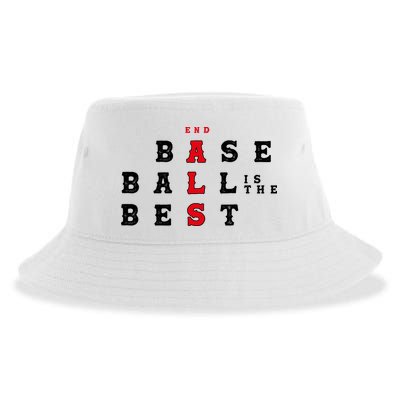 End Als Baseball Is The Best Baseball Lover Baseball Team Sustainable Bucket Hat