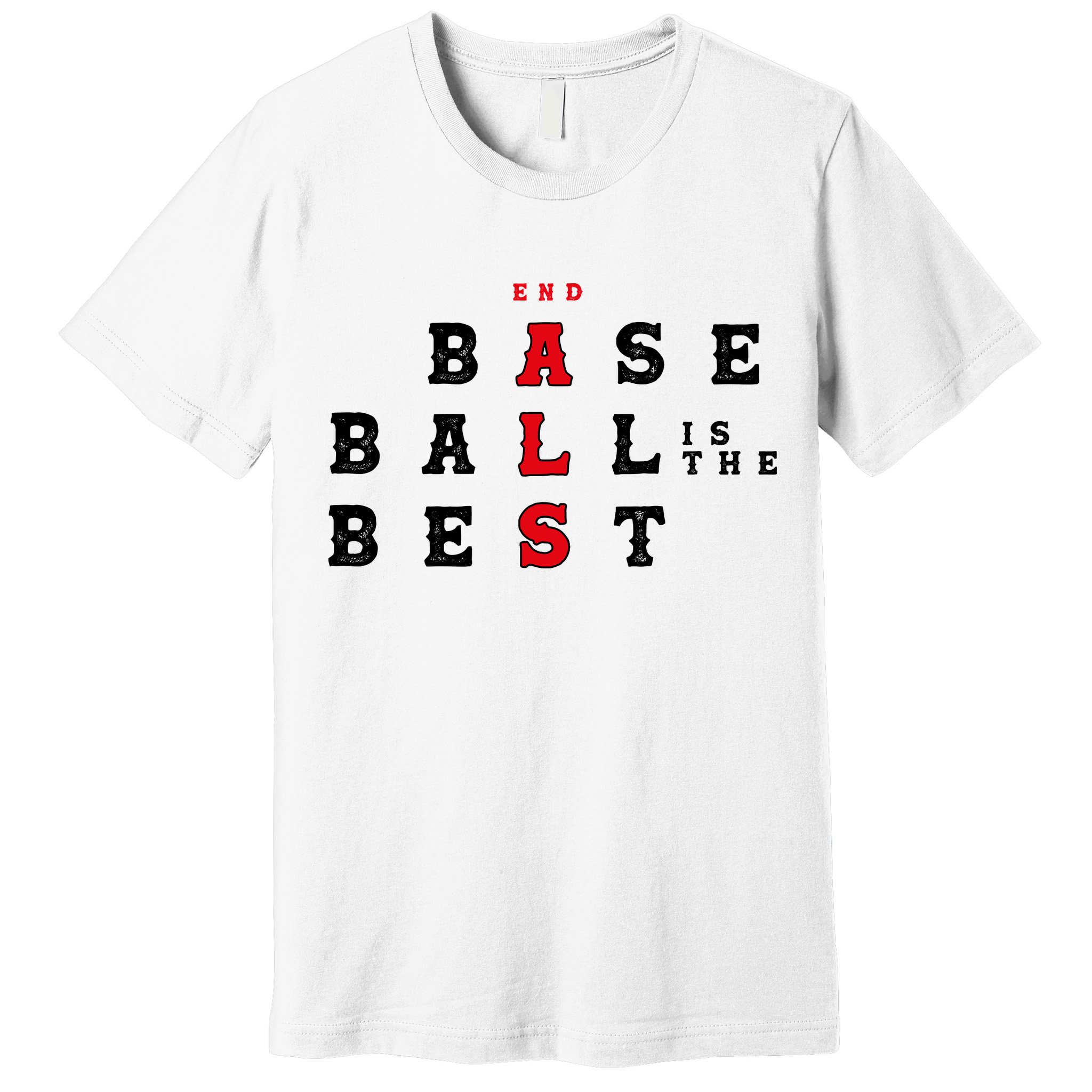 End Als Baseball Is The Best Baseball Lover Baseball Team Premium T-Shirt