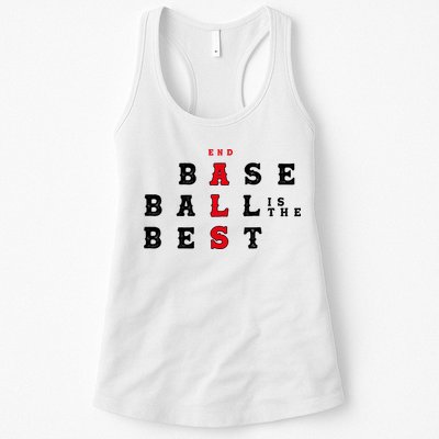 End Als Baseball Is The Best Baseball Lover Baseball Team Womens Tank Top