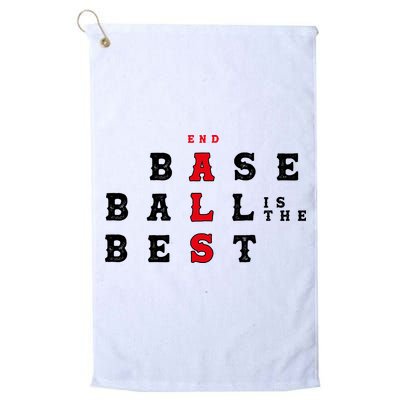 End Als Baseball Is The Best Baseball Lover Baseball Team Golf Towel