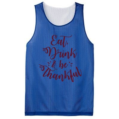 Eat And Be Thankful Gift Mesh Reversible Basketball Jersey Tank