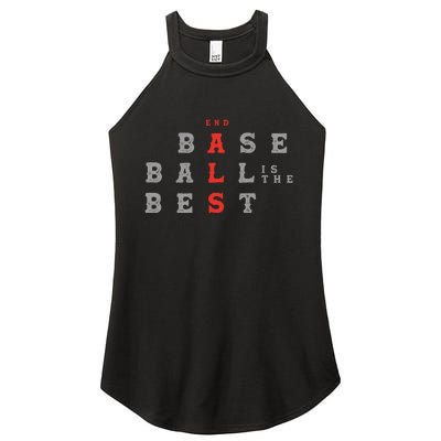 End Als Baseball Is The Best Baseball Lover Baseball Team Women's Perfect Tri Rocker Tank