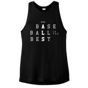 End Als Baseball Is The Best Ladies PosiCharge Tri-Blend Wicking Tank