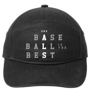 End Als Baseball Is The Best 7-Panel Snapback Hat