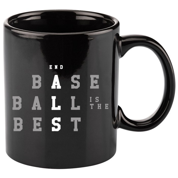 End Als Baseball Is The Best 11oz C Handle Ceramic Mug