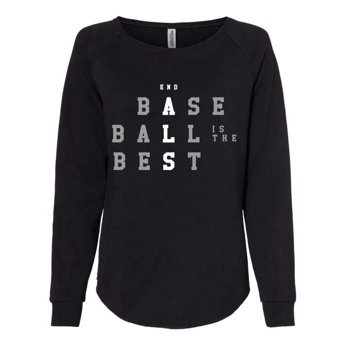 End Als Baseball Is The Best Womens California Wash Sweatshirt