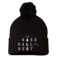 End Als Baseball Is The Best Pom Pom 12in Knit Beanie