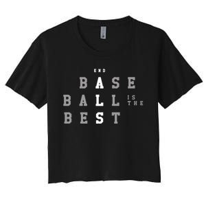 End Als Baseball Is The Best Women's Crop Top Tee