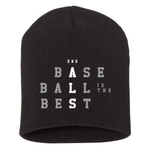 End Als Baseball Is The Best Short Acrylic Beanie