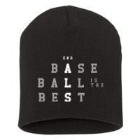 End Als Baseball Is The Best Short Acrylic Beanie