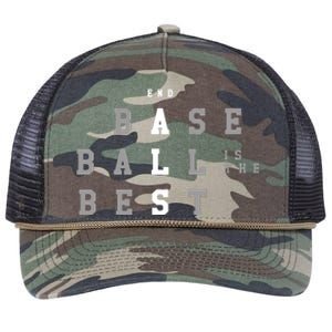 End Als Baseball Is The Best Retro Rope Trucker Hat Cap