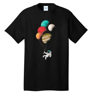 EDM Astronaut Balloon Design Dance Rave Music Festival Tall T-Shirt