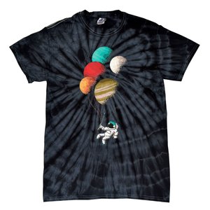 EDM Astronaut Balloon Design Dance Rave Music Festival Tie-Dye T-Shirt