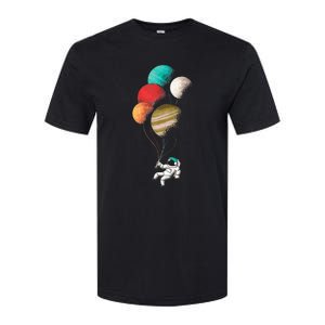 EDM Astronaut Balloon Design Dance Rave Music Festival Softstyle CVC T-Shirt