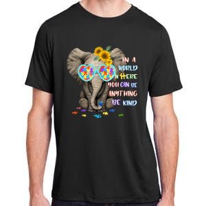 Elephant Autism Be Kind Autism Awareness Adult ChromaSoft Performance T-Shirt