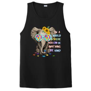 Elephant Autism Be Kind Autism Awareness PosiCharge Competitor Tank