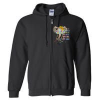 Elephant Autism Be Kind Autism Awareness Full Zip Hoodie