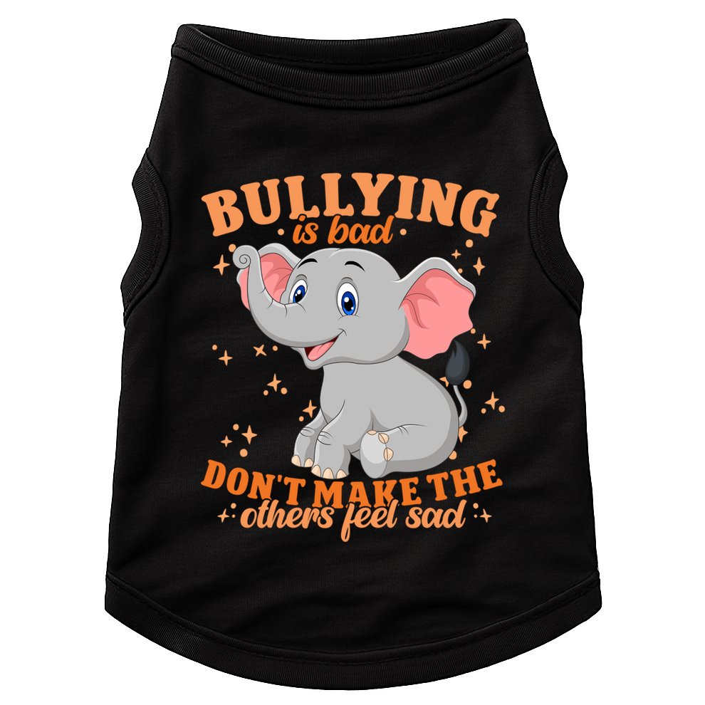 Elephant Anti Bullying Awareness Month Doggie Tank