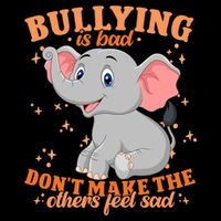 Elephant Anti Bullying Awareness Month Womens Tank Top