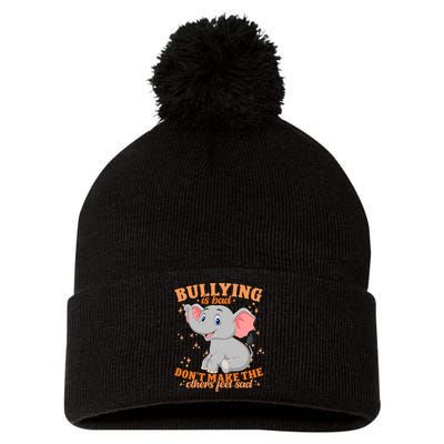 Elephant Anti Bullying Awareness Month Pom Pom 12in Knit Beanie