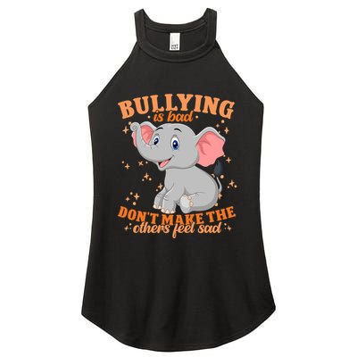 Elephant Anti Bullying Awareness Month Women's Perfect Tri Rocker Tank
