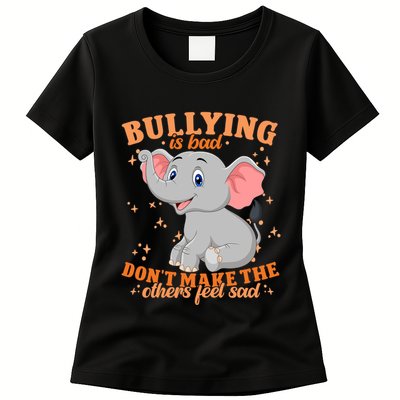 Elephant Anti Bullying Awareness Month Womens T-Shirt