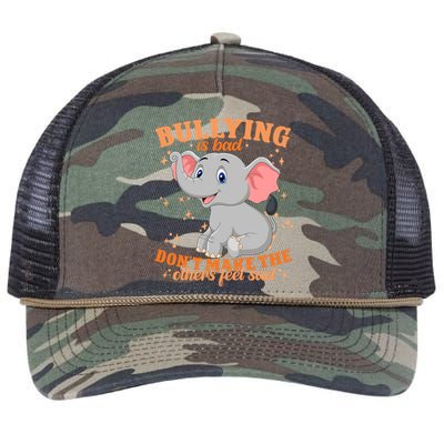 Elephant Anti Bullying Awareness Month Retro Rope Trucker Hat Cap