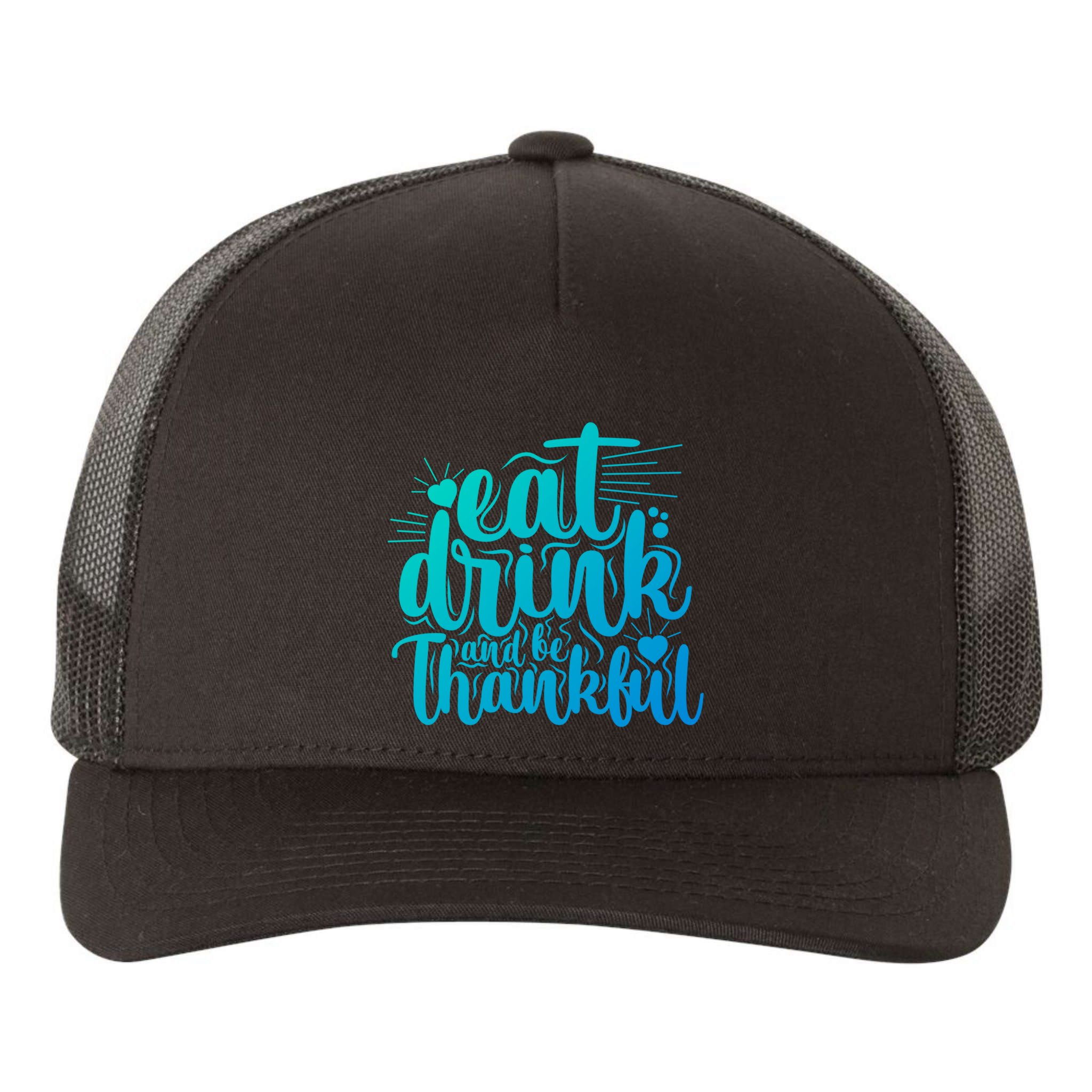 Eat And Be Thankful Funny Saying Gift Yupoong Adult 5-Panel Trucker Hat